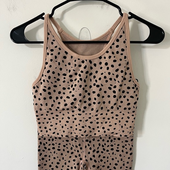 ZELLA Animal Print Elevate Seamless Tank Top Bra & Leggings Matching Set XXS - Picture 5 of 10